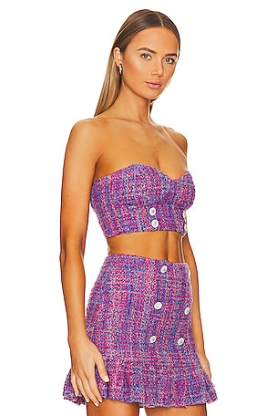 ASSIGNMENT Marseille Bustier Top in Purple