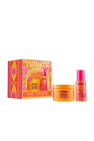 Nourish + Shine Legends Mask + Hair Oil Set amika