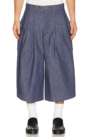 Art Community Diptych Japanese Denim Jort in Blue