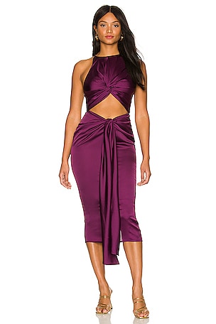 andrea iyamah reni midi dress RENI BLACK MIDI DRESS DESCRIPTION