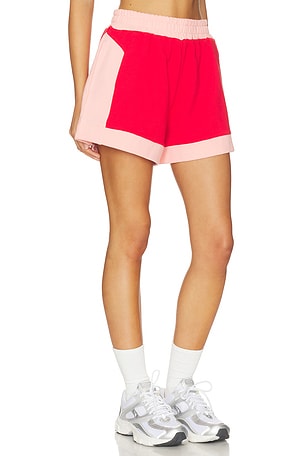 Araminta James Retro Track Short in Red,Pink. Size L. Also