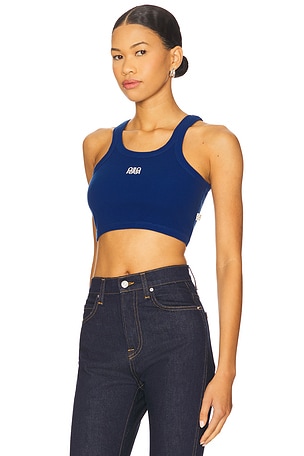 Araminta James Aj Cropped Tank Top in Blue