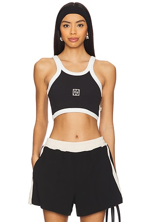 Monogram Cropped Tank Araminta James