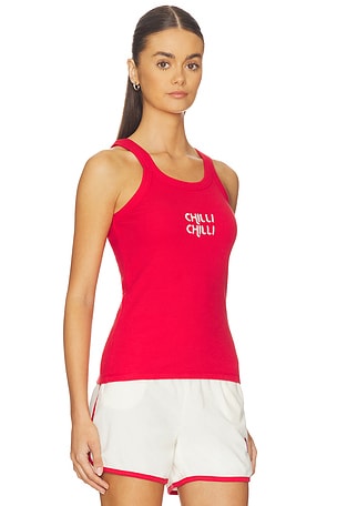 Araminta James Chilli Knit Tank Top in Red