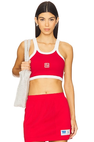 Monogram Cropped Tank Araminta James