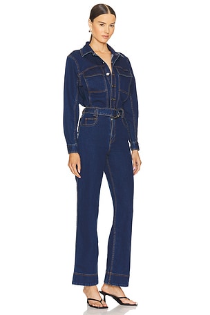 Aje Neo Denim Jumpsuit in Blue