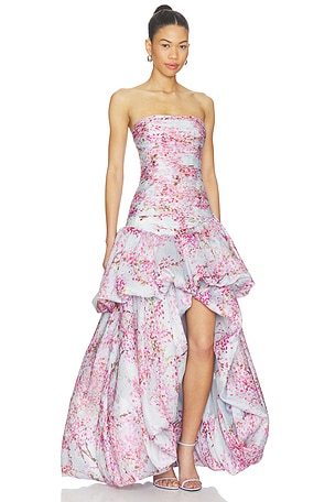 Aje Ambrose Gown in Baby Blue, Pink