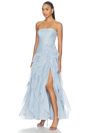 Aje Canyon Gown in Blue