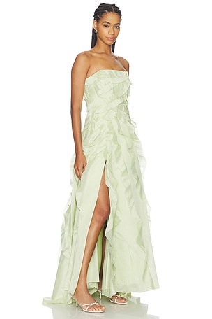 Aje Allairie Gown in Green