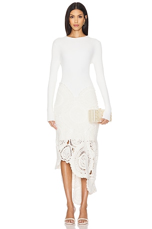 Mosaic Crochet Midi DressAje$545NEW