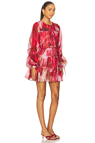 Aje Flora Mini Dress in Red