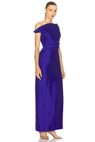 Aje Bridgette Midi Dress in Royal