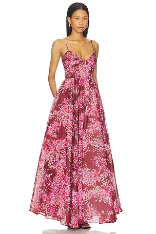 Aje vestido largo fortuN/A en color Rojo,penk