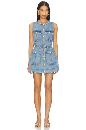 Goldie Denim Mini Dress Aje