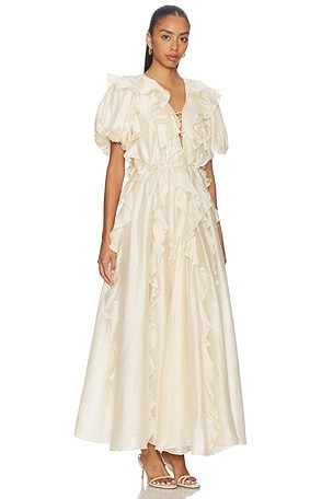 Aje Voyager Maxi Dress in Cream