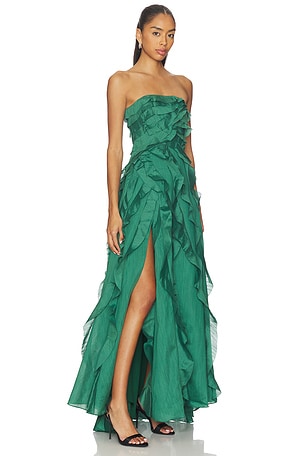 Aje Allairie Gown in Green