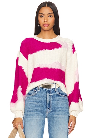 Enfold Jacquard Knit Sweater Aje