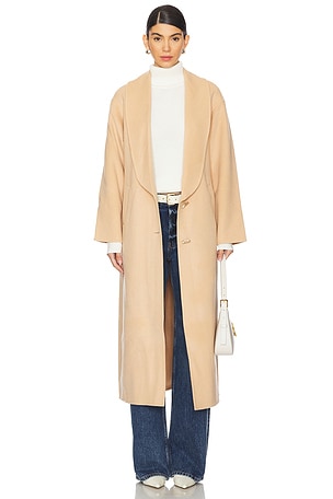 Modular Long Line Wool Coat Aje