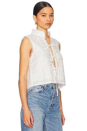Cloud Embroidered Top Aje