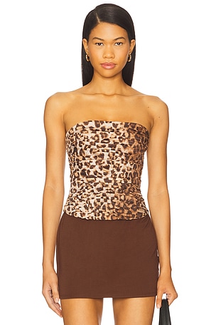 Sunbeam Ruched Bustier Aje