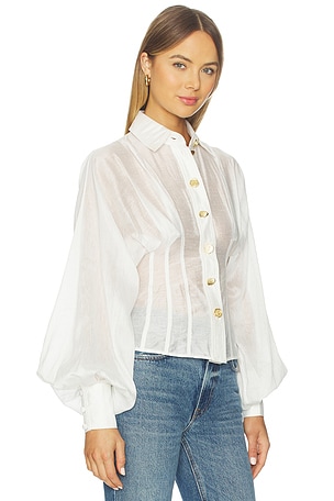 Aje Alexa Shirt in Ivory