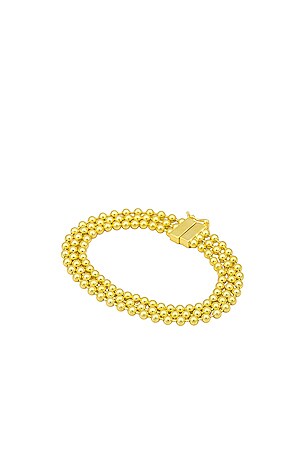 Triple Row Beaded Ball Bracelet By Adina Eden