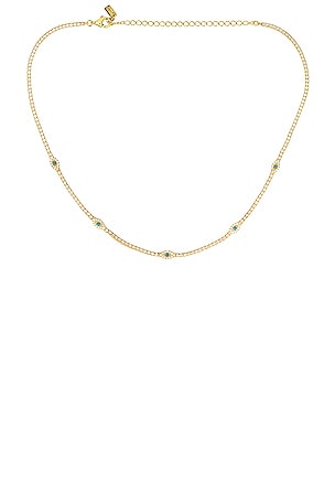 Multi Evil Eye Tennis Choker By Adina Eden