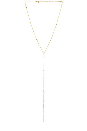 Tiny Pearl Lariat Necklace By Adina Eden