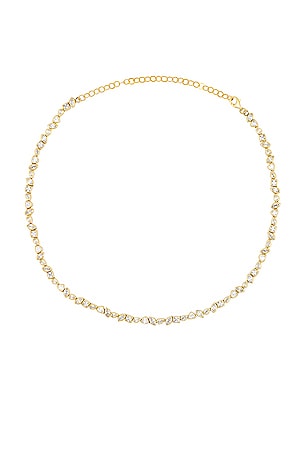 Multishape Bezel Tennis Choker By Adina Eden