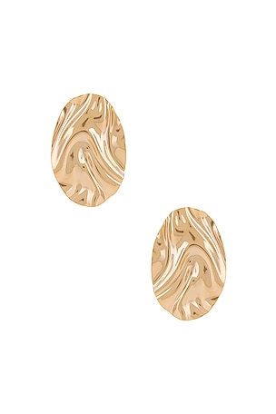 Fluid Oval Earring By Adina Eden