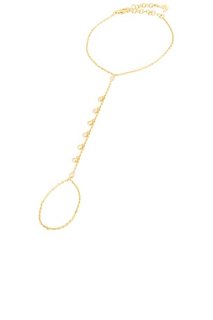 Bezel Shaker Hand Chain By Adina Eden
