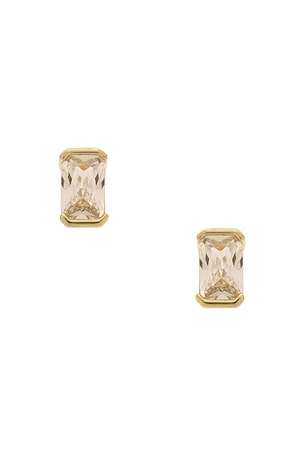 Colored Cz Baguette Stud Earring By Adina Eden