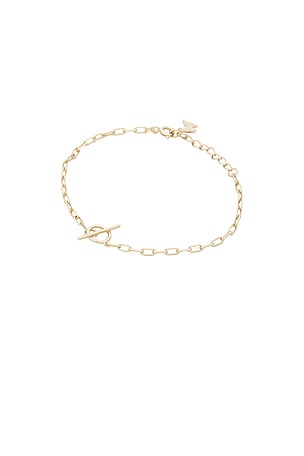 Textured Toggle Chain Bracelet By Adina Eden