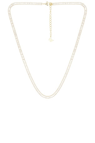Cz Baguette All Around Tennis Necklace By Adina Eden
