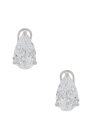 Cz Fancy Pear Stud Earring By Adina Eden