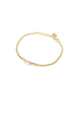 Tennis & Paperclip Pave Bracelet Combo Set By Adina Eden