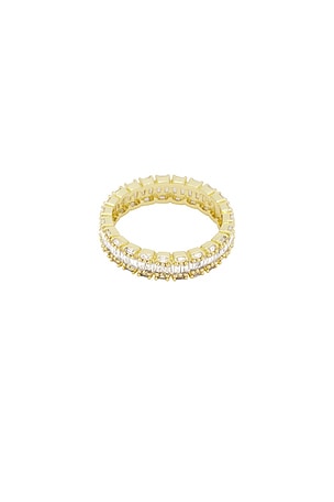 Cz X Baguette Eternity Ring By Adina Eden