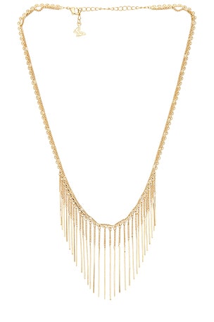 Cascading Fringe Statement Necklace By Adina Eden