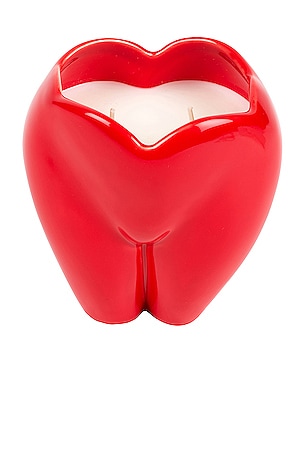 Anissa Kermiche Bottom of My Heart Candle in Red | REVOLVE
