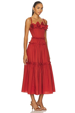 AKNVAS Rach Dress in Brick