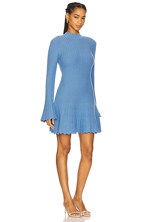 AKNVAS Maja Knit Dress in Blue