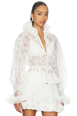 AKNVAS Elisa Lace Jacket in Ivory