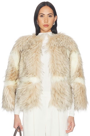 Page Faux Fur Cape AKNVAS