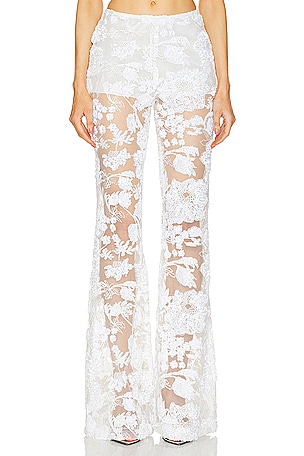 x REVOLVE Lennon Embroidered Trousers AKNVAS