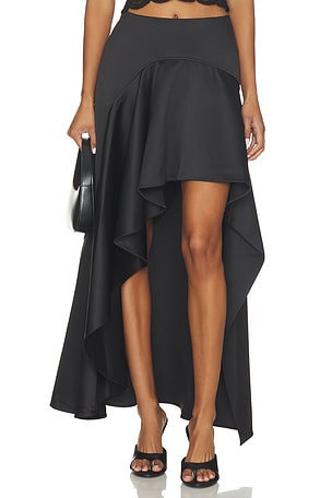 Alana Draped Satin Skirt AKNVAS