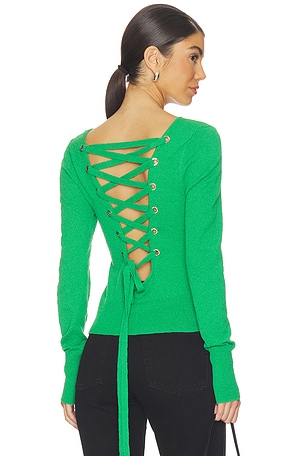 Lily Lace Up Knit Top AKNVAS