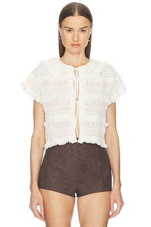 Audra Ruffled Tie Blouse AKNVAS