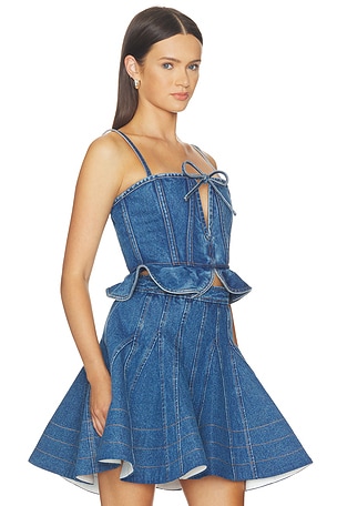 AKNVAS Carmi Denim Top in Blue