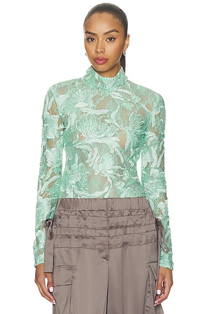 Freja Beaded Lace Top AKNVAS