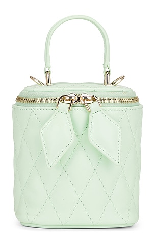 AKNVAS x REVOLVE Luca Mini Quilted Bag in Green